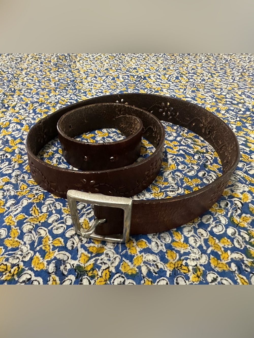 Leather belt